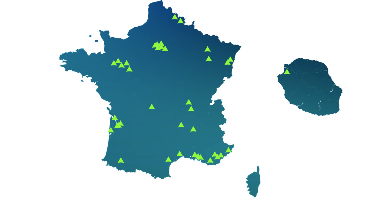 Carte des membres JPA France